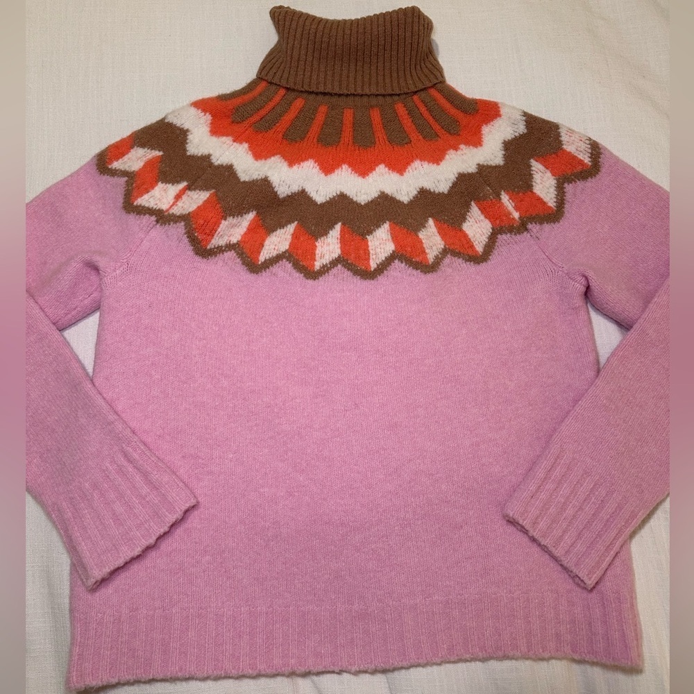 J Crew Super Soft Fair Isle Wool Sweater - Picture 5 of 13